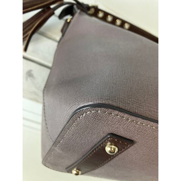 DOONEY & BOURKE MEDIUM CROSSGRAIN LEATHER SHOULDER BAG - Picture 8 of 15